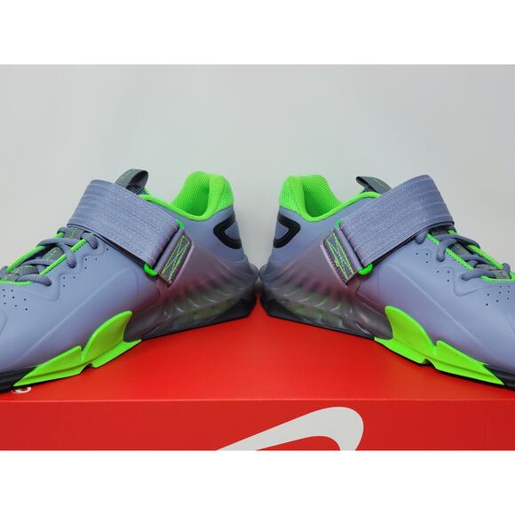 Nike Savaleos Weight Lifting Shoe GREY GREEN BLACK *SAMPLE* CV5708-401 - Picture 6 of 7